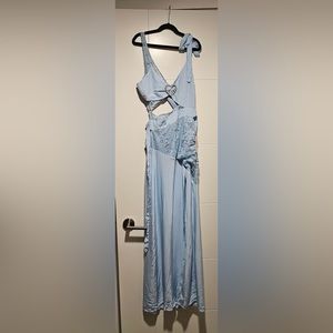 For Love & Lemons Antoinette dress size small, baby blue with faux pearl…